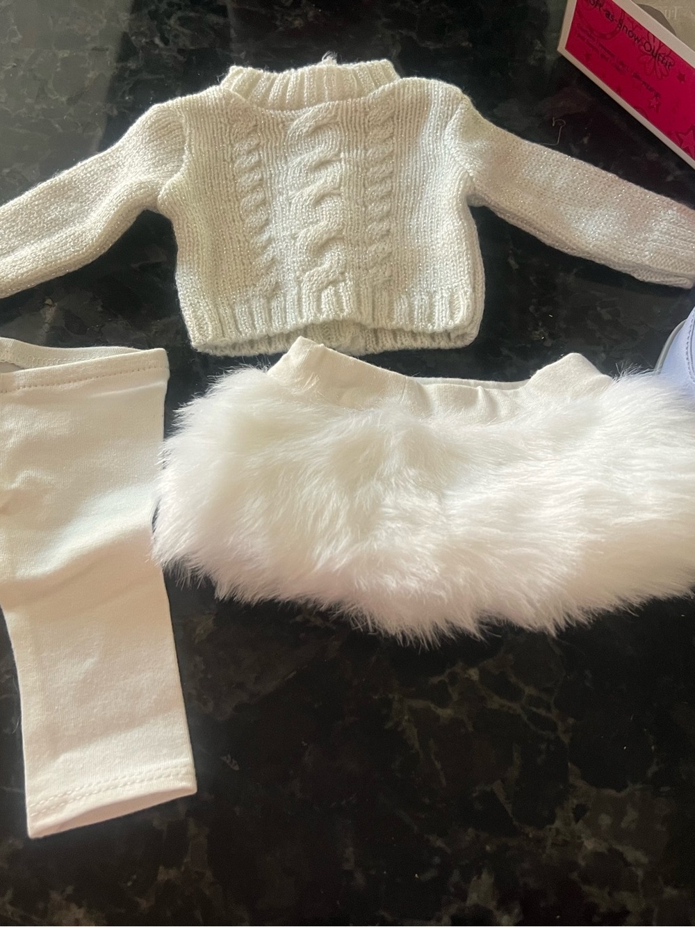 American girl 18 inch doll soft as snow outfit -